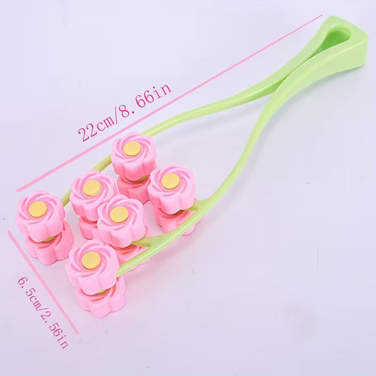Flower-Shaped Face Roller Massager - V-Line Lifting Tool