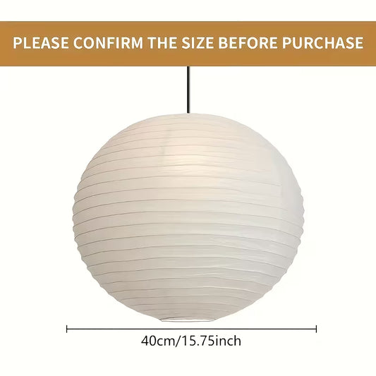 Round Rice Paper Lampshade 40cm (16") - Pendant Light Shade