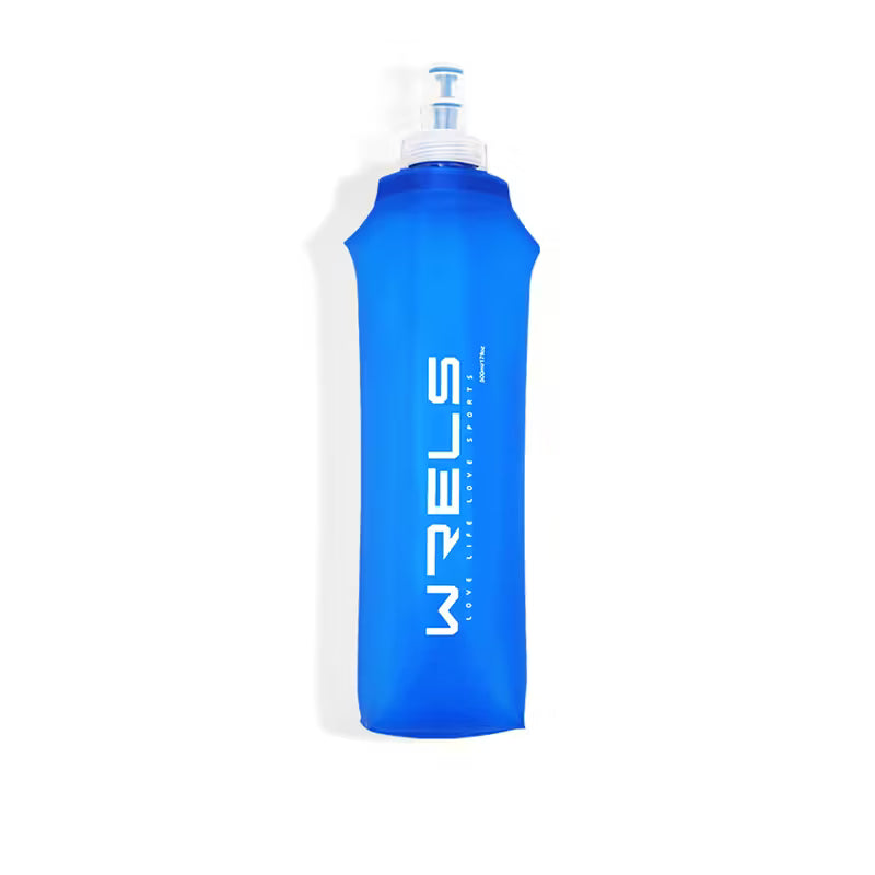 Collapsible Silicone Water Bottle - Foldable Sports Bottle with Lid