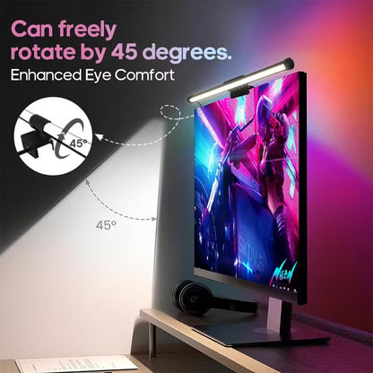 RGBW Gaming Ambient Light Bar - Monitor Backlight with Auto-Scroll