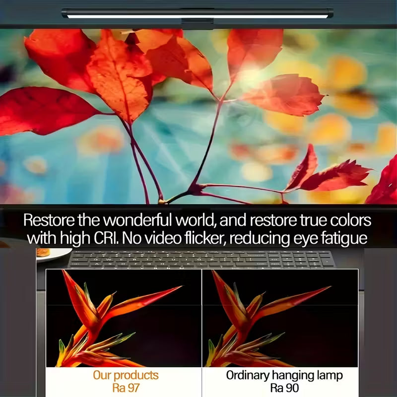RGBW Gaming Ambient Light Bar - Monitor Backlight with Auto-Scroll