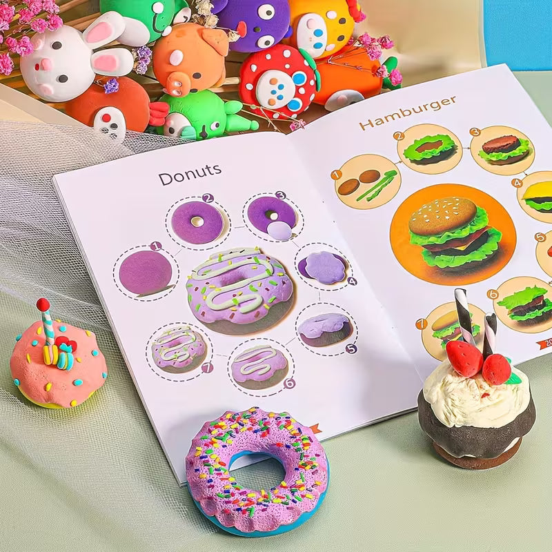Air Dry Clay Set 500g - 50 Colors with Tools & Molds