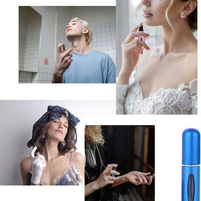 Mini Portable Perfume Atomizer - Refillable Travel Spray Bottle