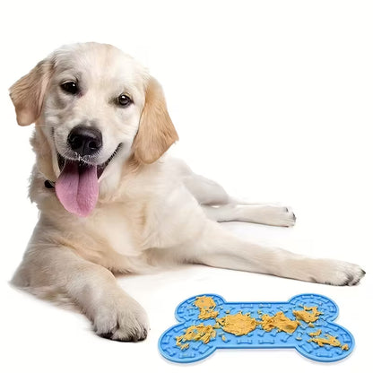 Anxiety Relief Dog Lick Mat with Suction Cups - Slow Feeder