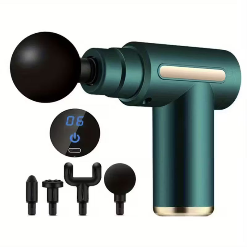 Portable Massage Gun - Deep Tissue Muscle Massager for Back & Neck