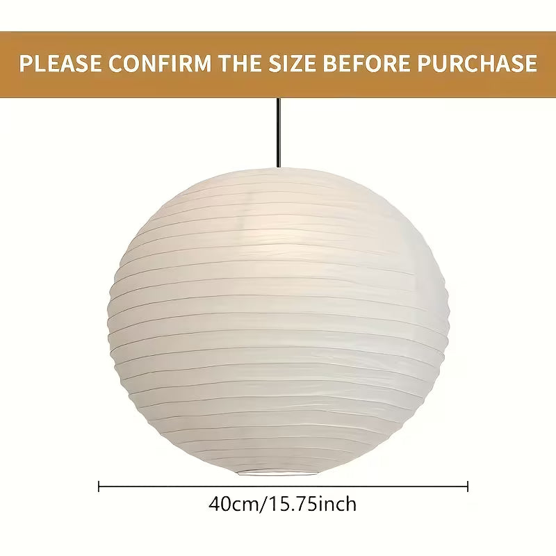 Round Rice Paper Lampshade 40cm (16") - Pendant Light Shade
