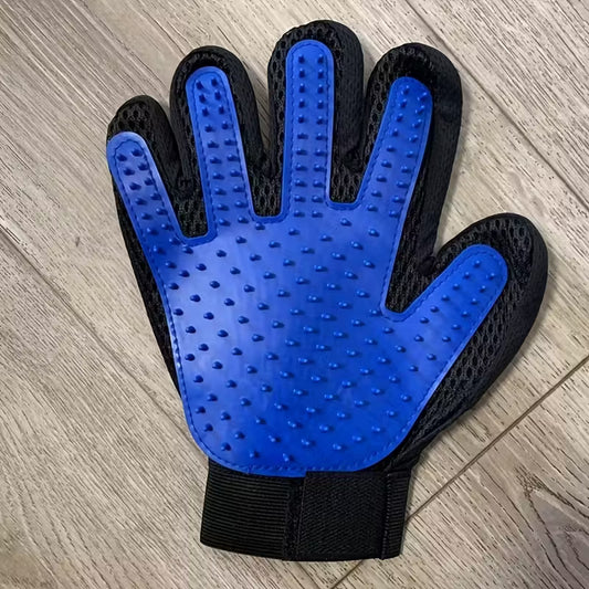 Pet Grooming Glove - Gentle Hair Remover Brush for Dogs & Cats