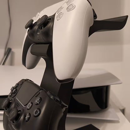 PS5 Controller Stand 3-in-1 - Dual Gamepad & Headset Organizer