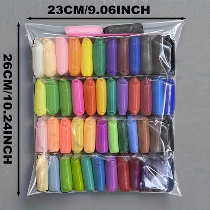 Air Dry Clay Set 500g - 50 Colors with Tools & Molds