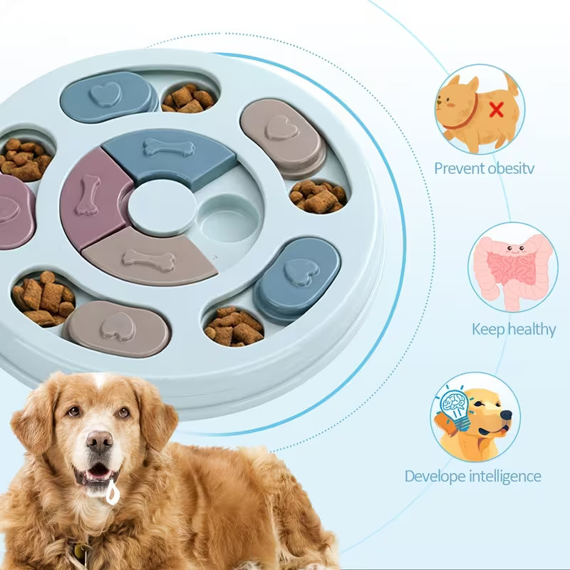 Interactive Dog Puzzle Feeder - Slow Feeding & Mental Stimulation Toy