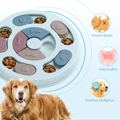 Interactive Dog Puzzle Feeder - Slow Feeding & Mental Stimulation Toy
