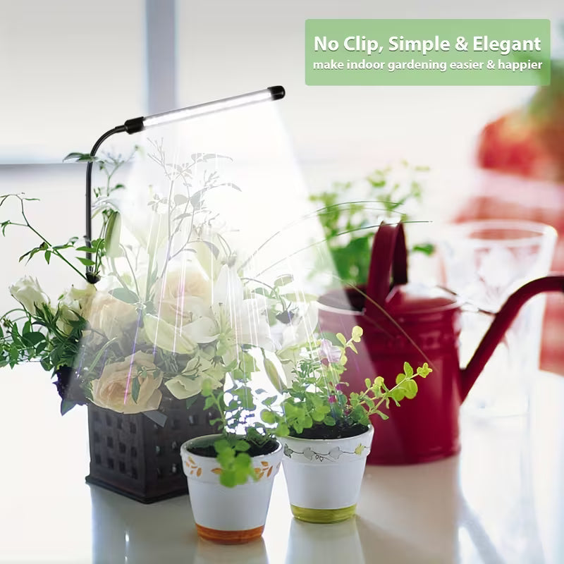 USB Plant Grow Light with Timer - Full Spectrum 6000K Dimmable
