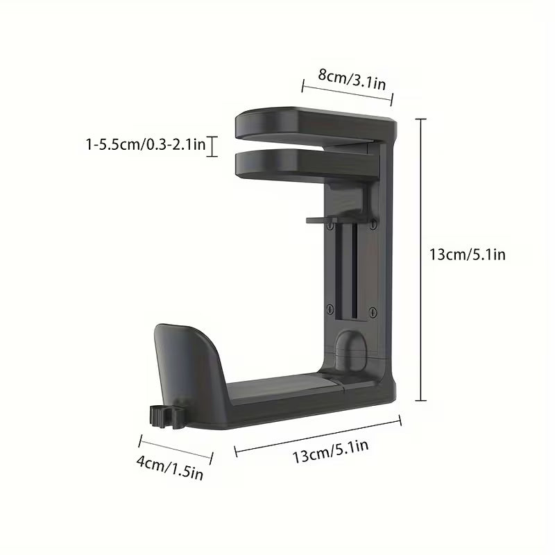 360° Rotating Headphone Stand - Desktop Gaming Headset Holder