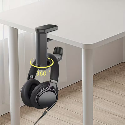 360° Rotating Headphone Stand - Desktop Gaming Headset Holder