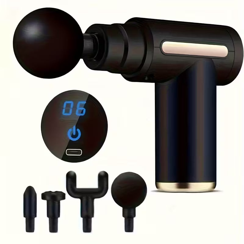 Portable Massage Gun - Deep Tissue Muscle Massager for Back & Neck