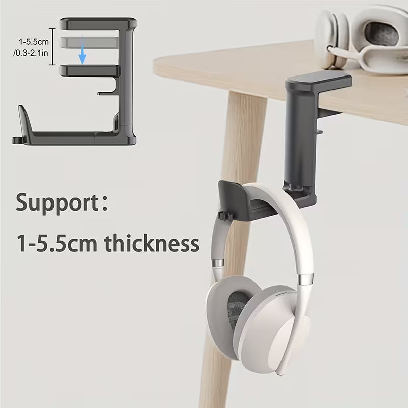 360° Rotating Headphone Stand - Desktop Gaming Headset Holder