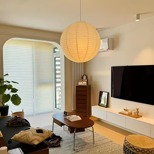 Round Rice Paper Lampshade 40cm (16") - Pendant Light Shade