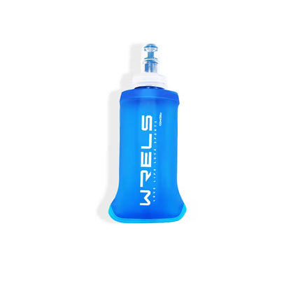 Collapsible Silicone Water Bottle - Foldable Sports Bottle with Lid