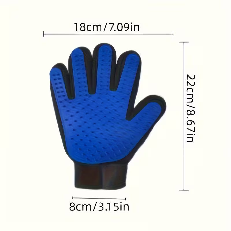 Pet Grooming Glove - Gentle Hair Remover Brush for Dogs & Cats