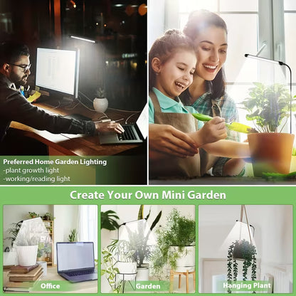 USB Plant Grow Light with Timer - Full Spectrum 6000K Dimmable