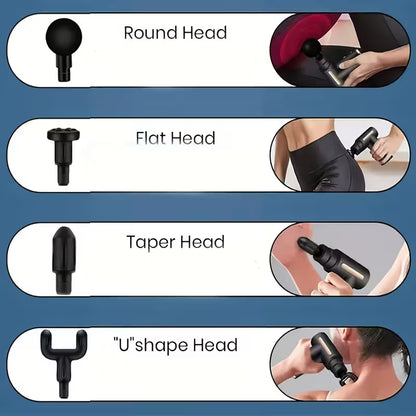 Portable Massage Gun - Deep Tissue Muscle Massager for Back & Neck