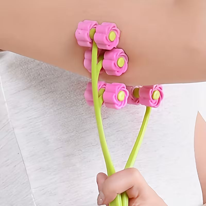 Flower-Shaped Face Roller Massager - V-Line Lifting Tool
