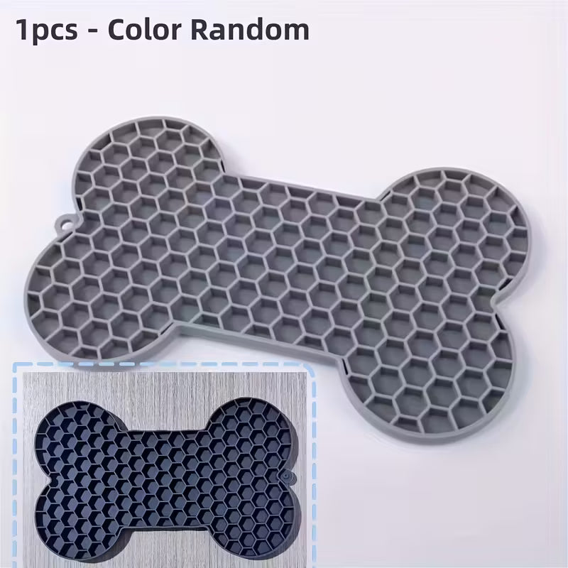 Anxiety Relief Dog Lick Mat with Suction Cups - Slow Feeder
