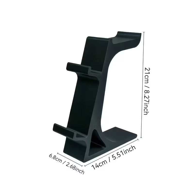 PS5 Controller Stand 3-in-1 - Dual Gamepad & Headset Organizer