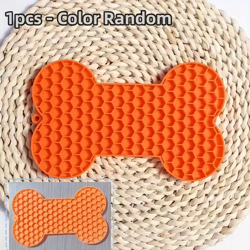 Anxiety Relief Dog Lick Mat with Suction Cups - Slow Feeder
