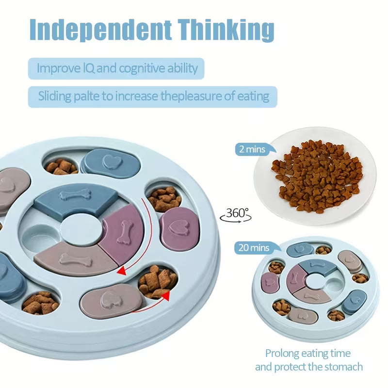 Interactive Dog Puzzle Feeder - Slow Feeding & Mental Stimulation Toy