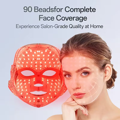 7-Color LED Light Therapy Face Mask - USB Rechargeable
