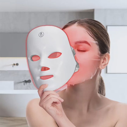 7-Color LED Light Therapy Face Mask - USB Rechargeable
